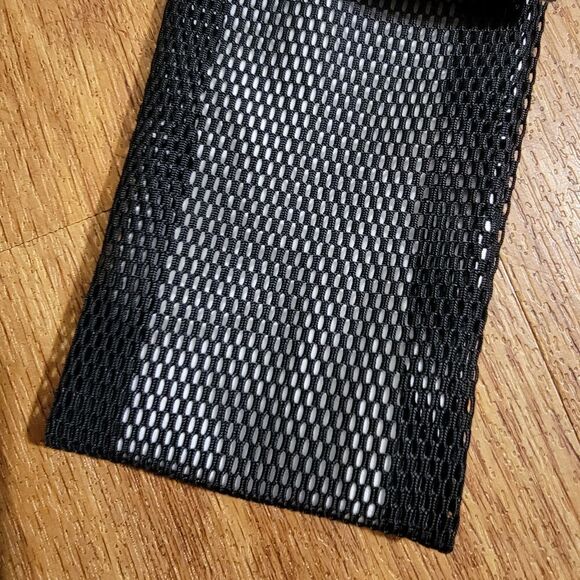 Nike Fury Mesh Headband Black White Swoosh Elastic Dri-Fit Gym Training Yoga New - Picture 8 of 8